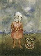 Frida Kahlo The girl masked with death china oil painting artist